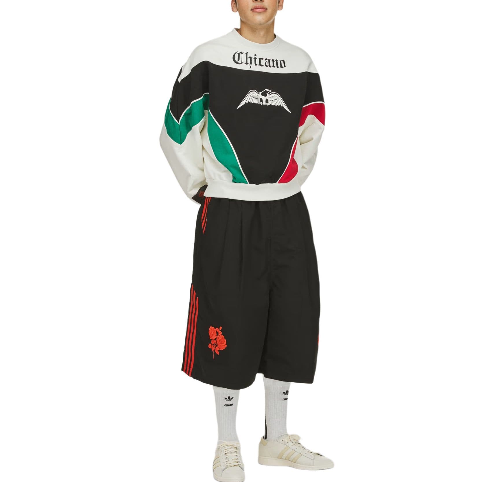 Худи Adidas Originals x Willy Chavarria Chicano Худи-ханьфу Мужское Экрю - изображение 4