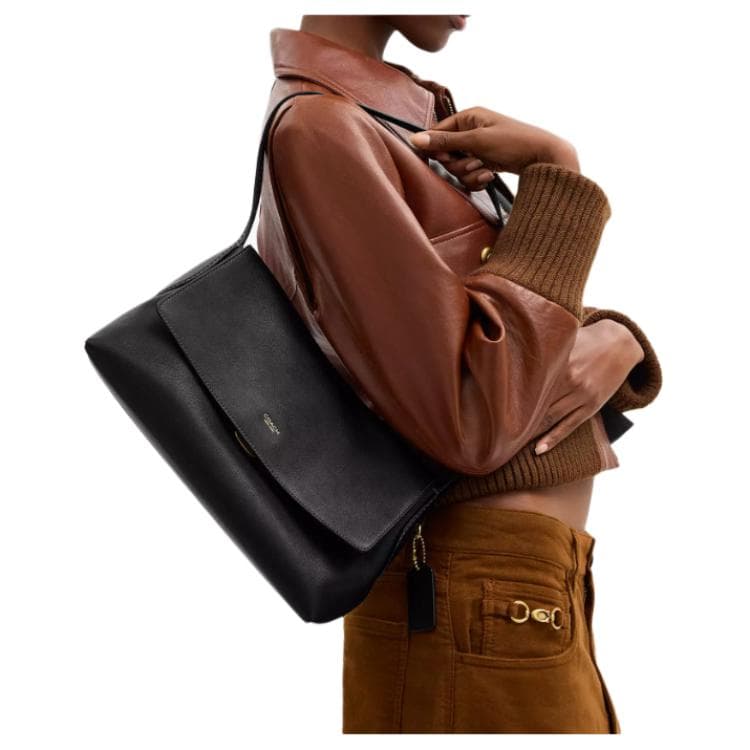 Мини-сумка COACH Челси Коровья кожа Сумки через плечо Большой Женские Черный - изображение 4