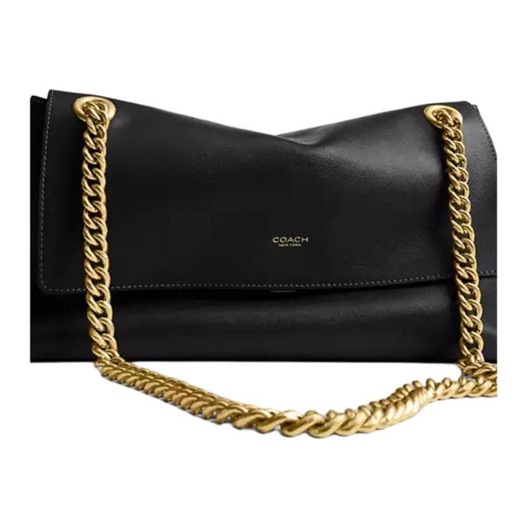 Сумка через плечо COACH Chelsea Коровья кожа Сумка через плечо Большая Женская Черная - изображение 5