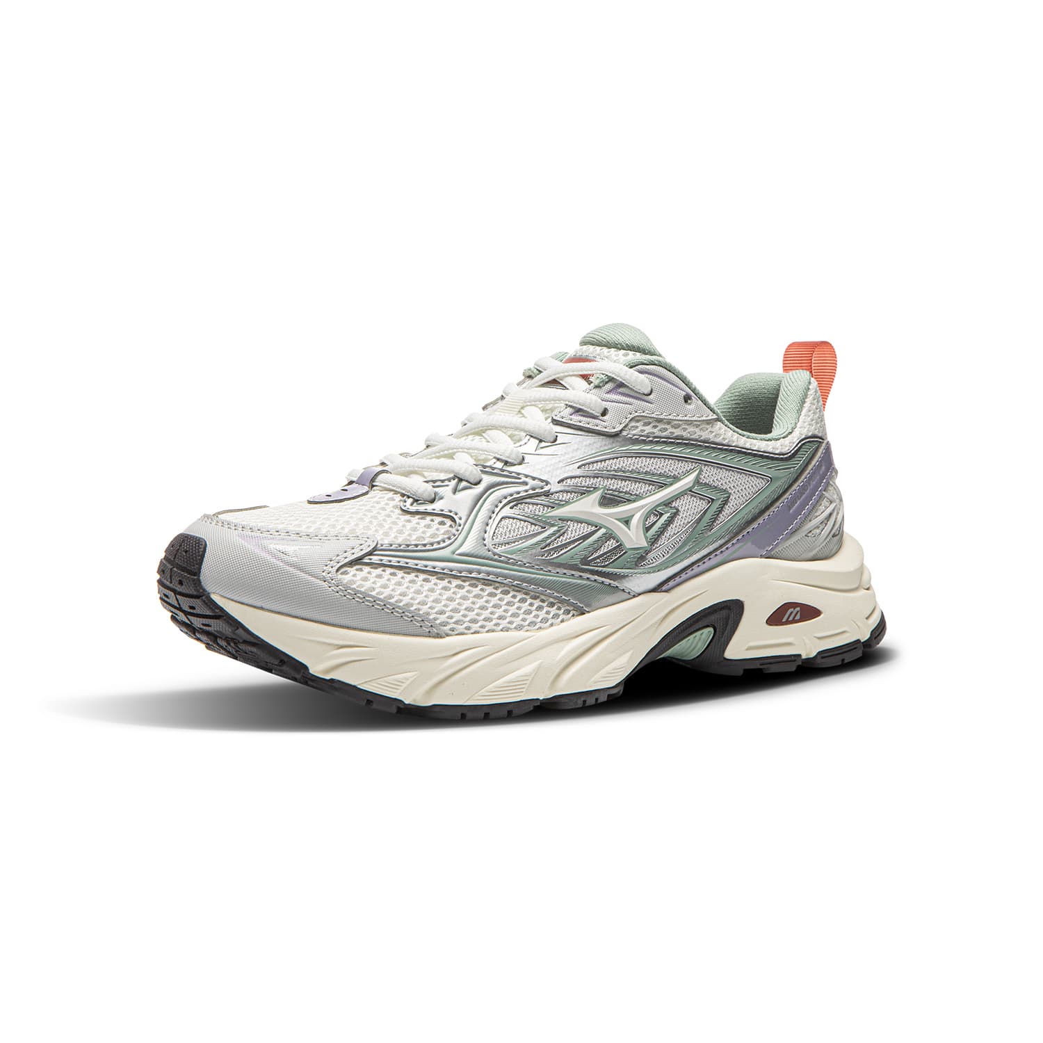 Кроссовки для бега Mizuno FIYI V2 Low Топ Беговые кроссовки Унисекс Icing Сахар Серебряный - изображение 2
