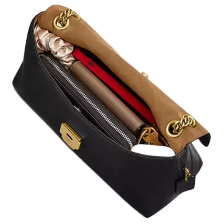 Сумка через плечо COACH Chelsea Коровья кожа Сумка через плечо Большая Женская Черная - изображение 6