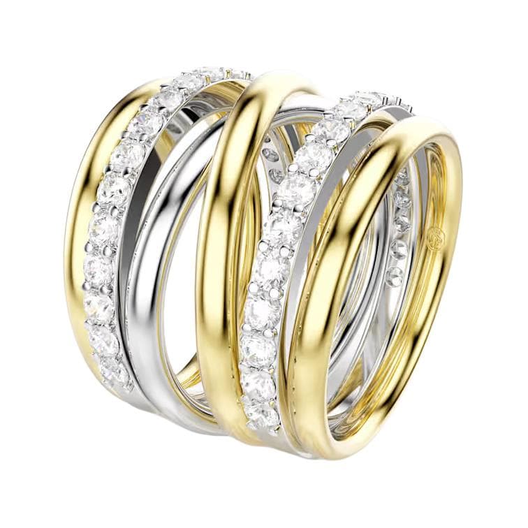 Кольцо Swarovski Hyperbola Циркон Кольца Унисекс Белый - изображение 2