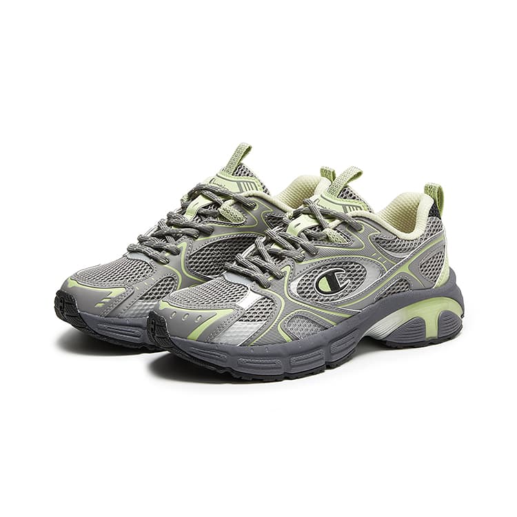 Кроссовки Champion Low Top Повседневная Обувь Женская Осенняя Лунный Серый Hilling Зеленый - изображение 3