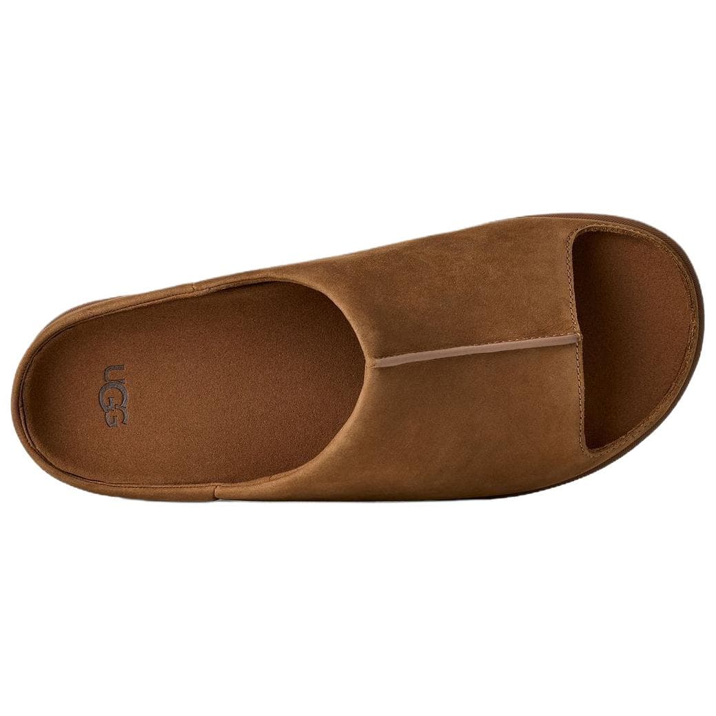 Сандалии UGG Rubber Slide Тапочки Мужские Темно-Коричневые - изображение 5
