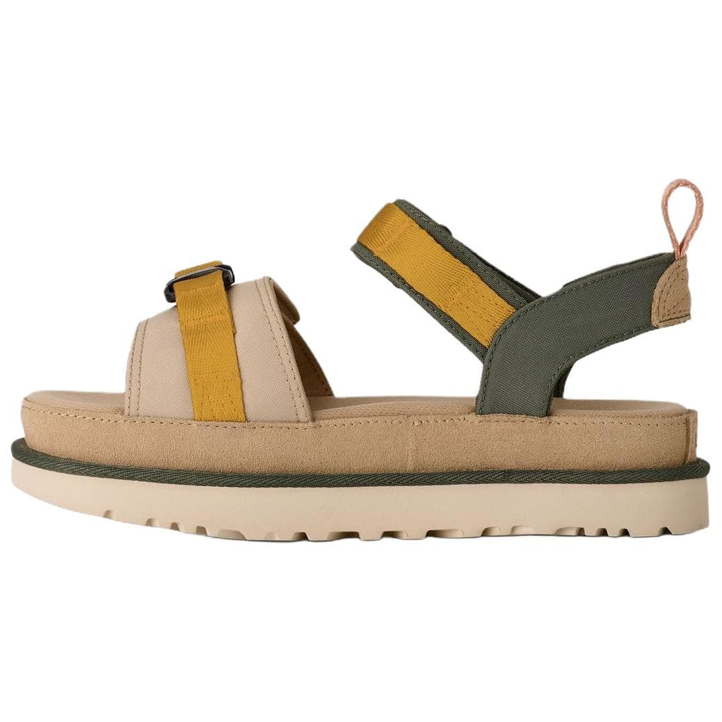 Сандалии с ремешком UGG Золотистая Семейная Корова Спилок Пляжные Сандалии Женские Песочно-Коричневый - изображение 2