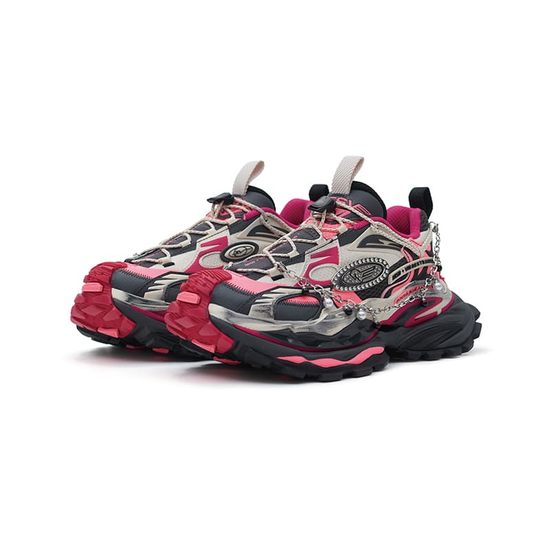 Кроссовки ANTA SNEAKERVERSE Низкий топ массивные кроссовки женские флуоресцентные светящиеся в темноте розовые - изображение 2