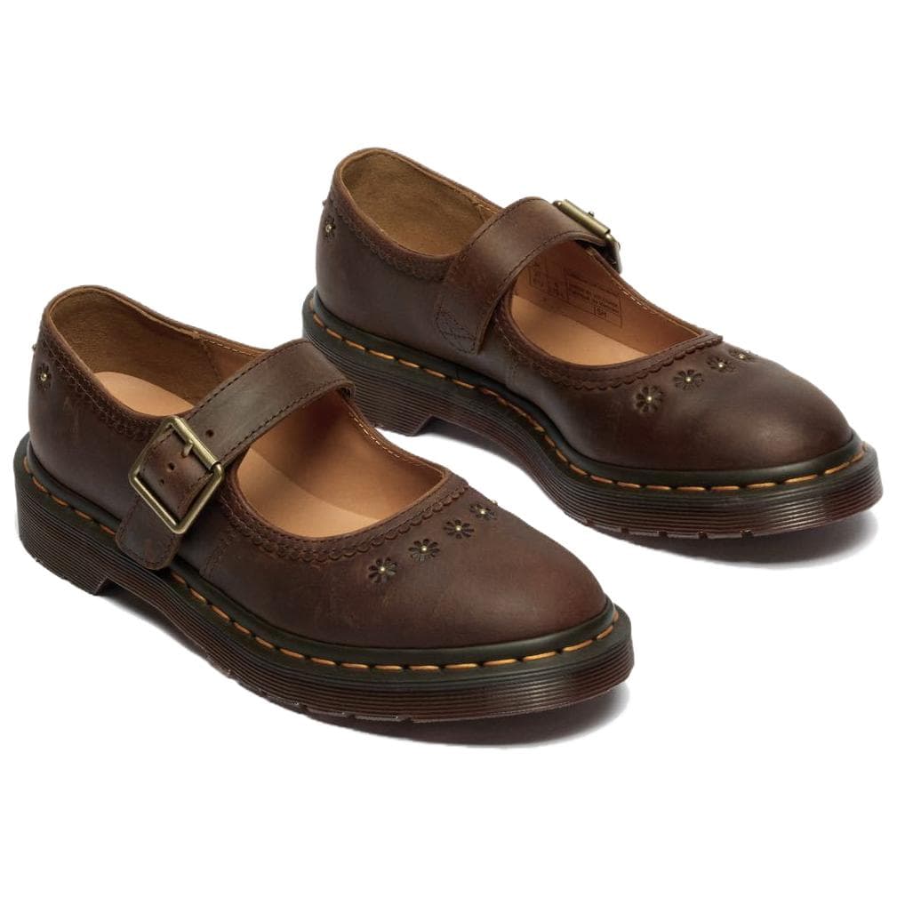 Dr.Martens ORIGINALS Грубый каблук Туфли Мэри Джейн Женские Коричневый - изображение 2
