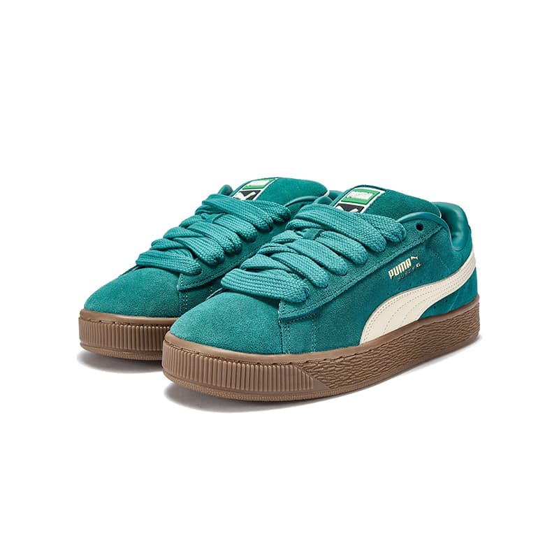Кроссовки PUMA Suede XL Скейтборд Обувь Унисекс Изумрудно-зеленый - изображение 3