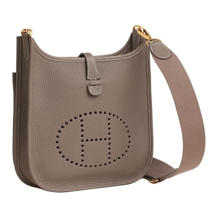 Сумка через плечо HERMES Evelyne Poche III 23 Taurillon Clemence 23 18 Etoupe - изображение 2