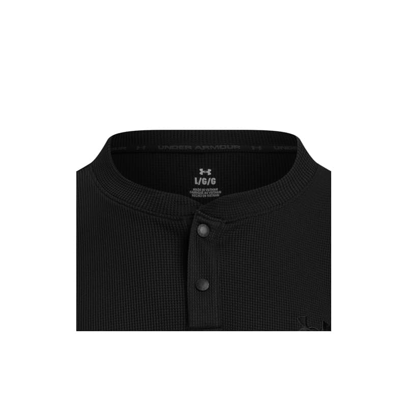 Футболка Under Armour APAC EF Waffle Короткий рукав Мужская футболка Черная - изображение 4