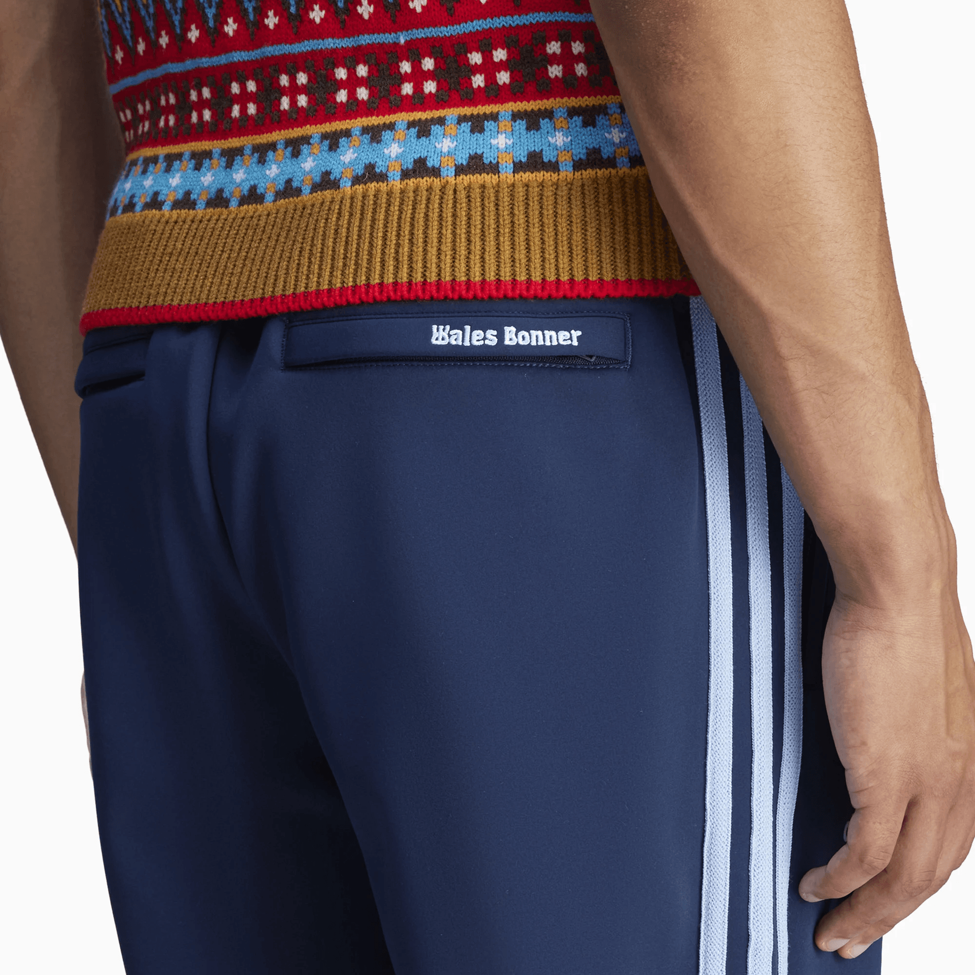 Спортивная одежда Adidas Originals x Wales Bonner Спортивные брюки Мужские Темно-синие - изображение 4