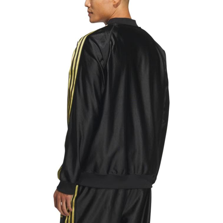 Куртка Adidas Originals SST Куртка Мужская Черная Золотая - изображение 4