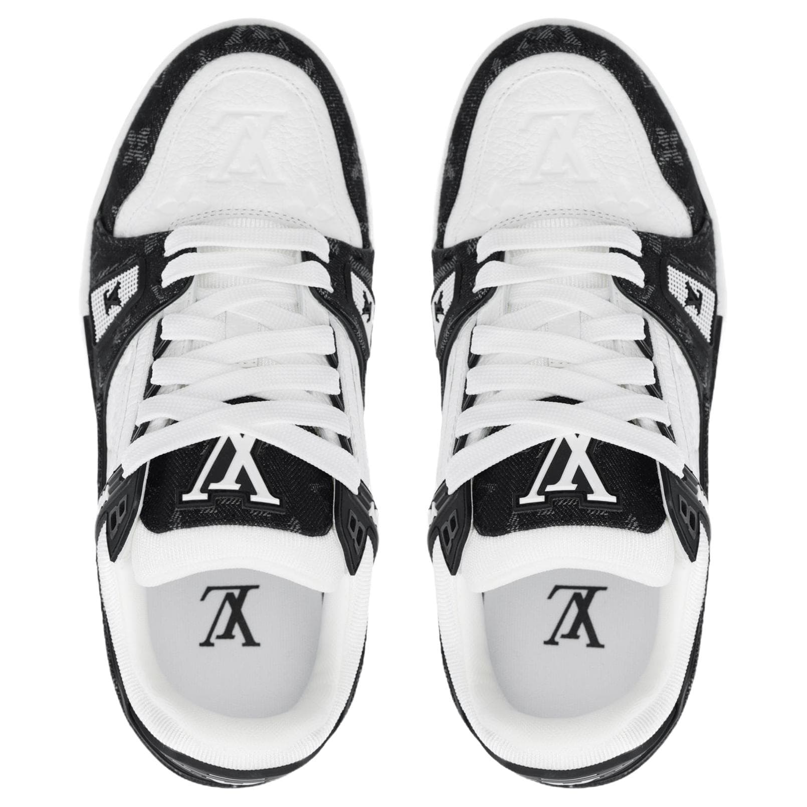 Кроссовки Louis Vuitton Trainer White Black - изображение 3