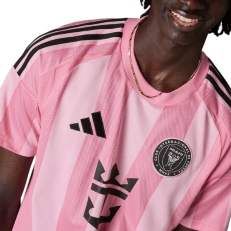 Adidas Inter Miami Inter Miami 2022 2023 Сезон Домашняя Джерси Домашняя Футбол Джерси Фанатская версия Мужская Розовая - изображение 4