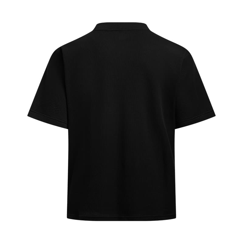 Футболка Under Armour APAC EF Waffle Короткий рукав Мужская футболка Черная - изображение 3
