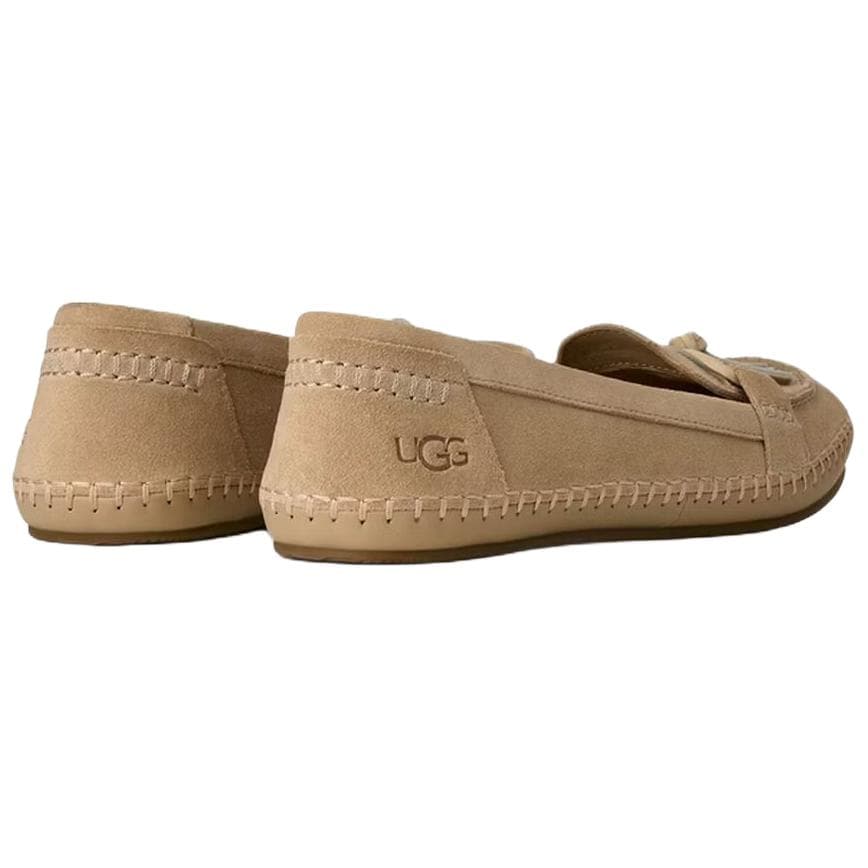 Тапочки UGG Модный Спилок Коровья Кожа Повседневная Обувь Женская Горчичный - изображение 5