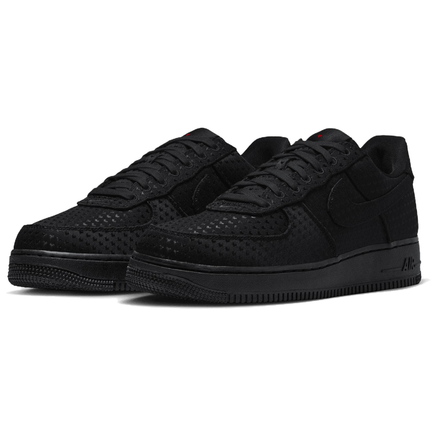 Кроссовки Nike Air Force 1 Ткань Амортизация Low Топ Скейтборд Обувь Мужской Черный - изображение 3