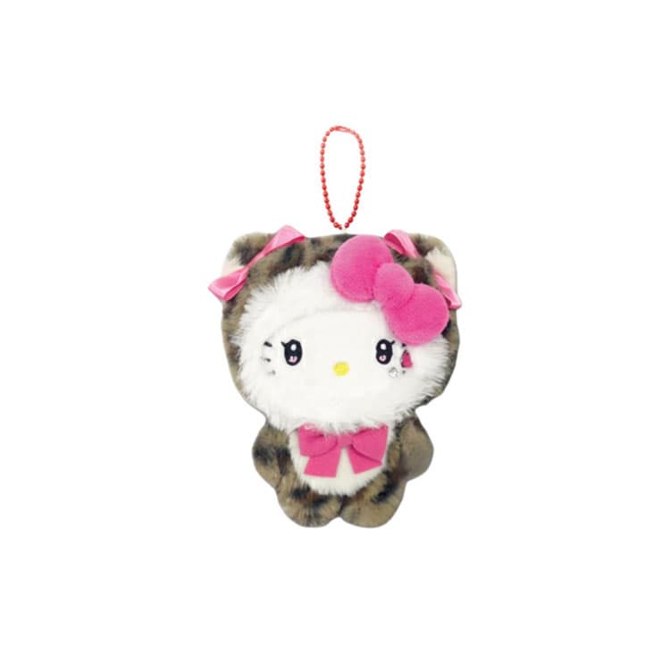 Sanrio Коричневый Леопард с принтом Мягкие игрушки 13 см Длина тела - изображение 1