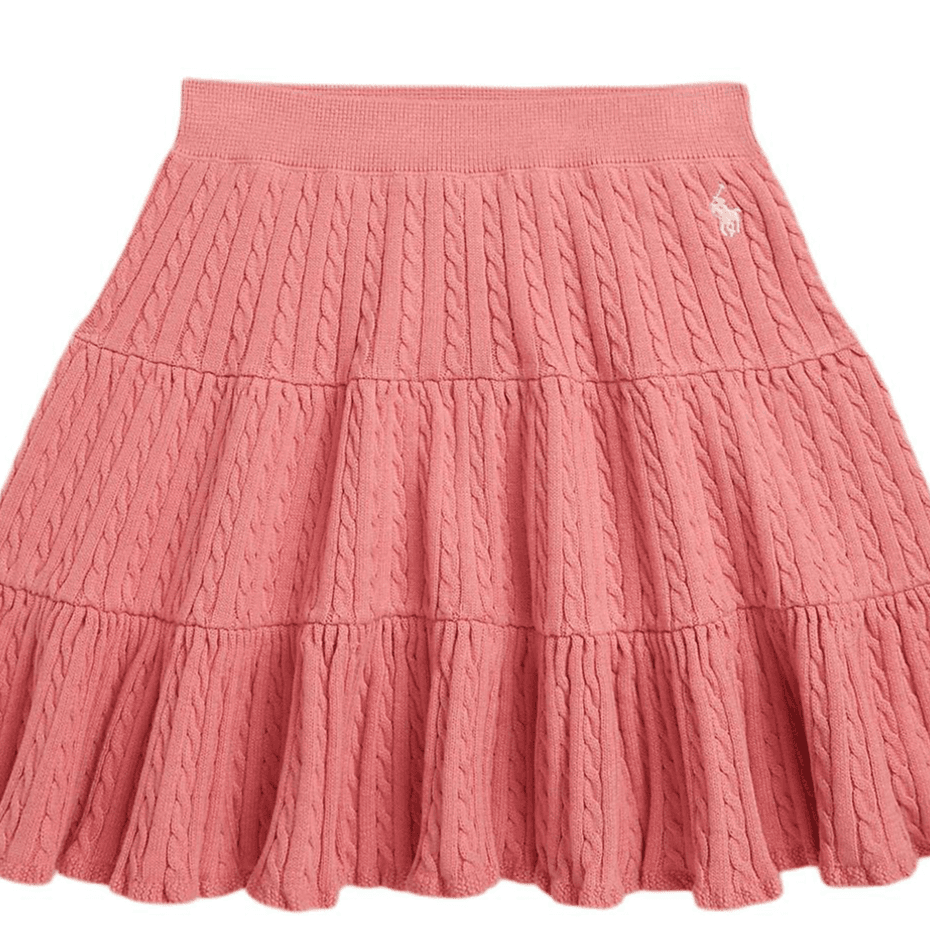 Polo Ralph Lauren SS26 Однотонная Умеренная Юбка Летняя Классическая Версия Детская - изображение 3