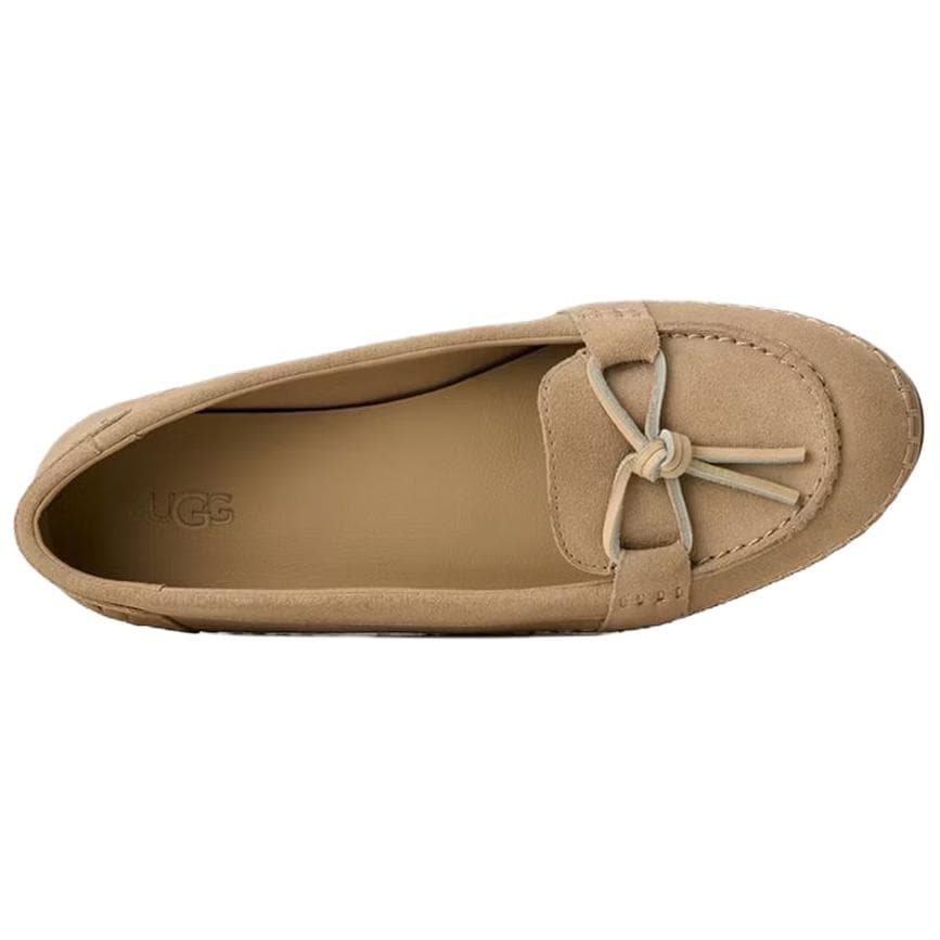 Тапочки UGG Модный Спилок Коровья Кожа Повседневная Обувь Женская Горчичный - изображение 6