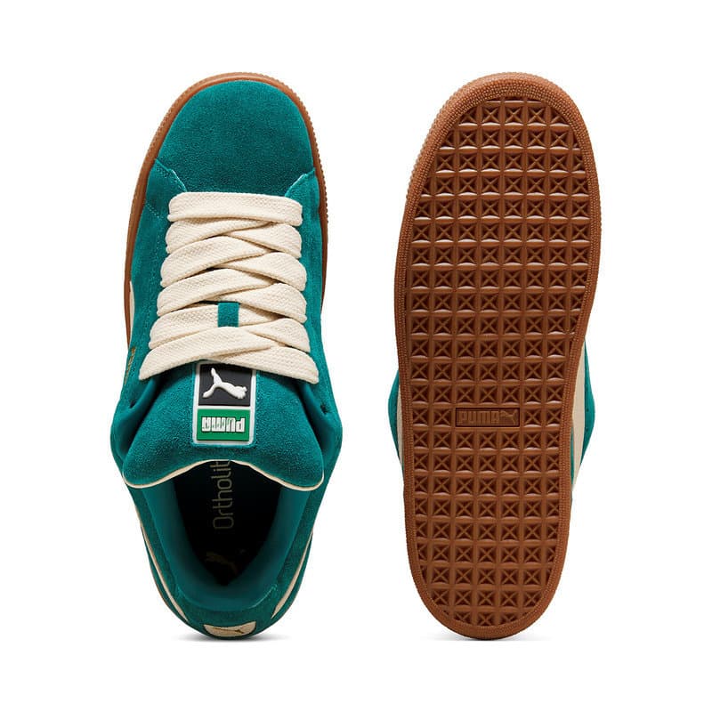 Кроссовки PUMA Suede XL Скейтборд Обувь Унисекс Изумрудно-зеленый - изображение 4
