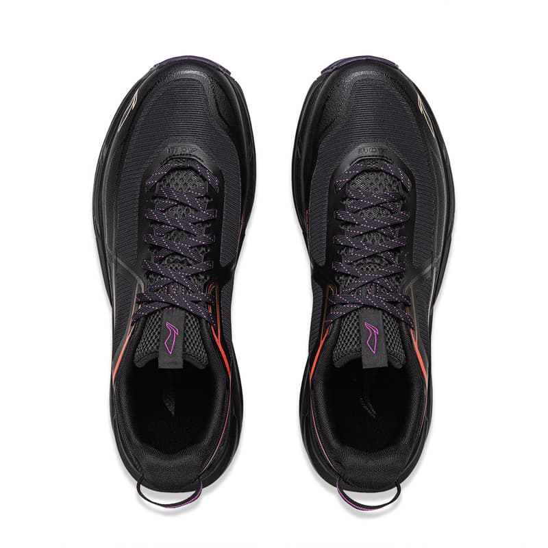 Кроссовки Li-Ning CF Outdoor Hiking Shoes 2 Легкая антиударная модель низкой высоты Унисекс Ночной черный - изображение 5