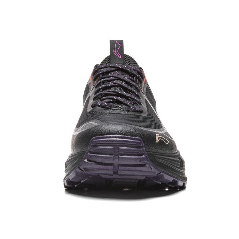 Кроссовки Li-Ning CF Outdoor Hiking Shoes 2 Легкая антиударная модель низкой высоты Унисекс Ночной черный - изображение 6
