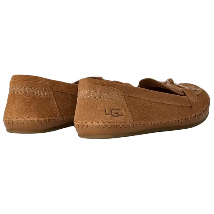 Тапочки UGG Модный Спилок Коровья Кожа Повседневная Обувь Женская Каштановый - изображение 5