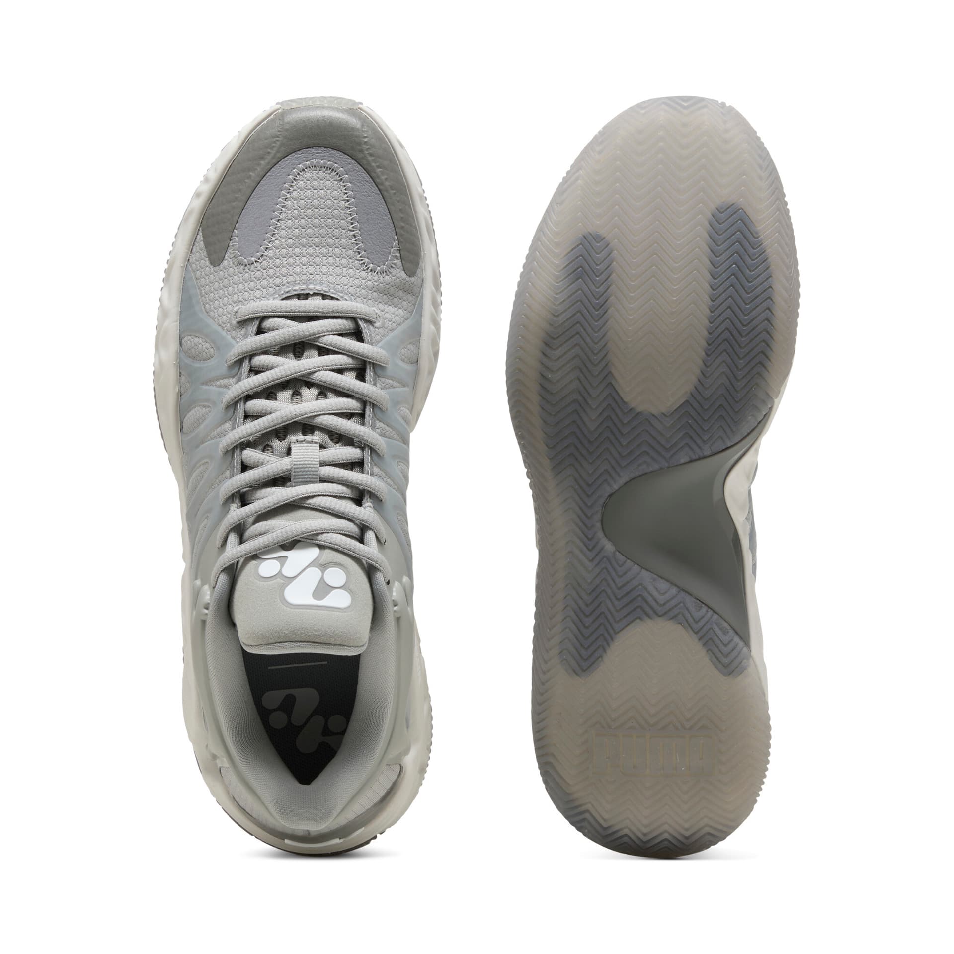 Кроссовки для баскетбола PUMA Hali 1 Противоскользящие Поддерживающие Сцепление Баскетбольные Кроссовки Унисекс Серый - изображение 4