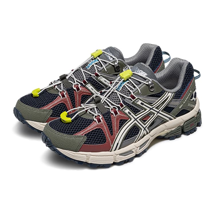Кроссовки ASICS Гель Kahana 8 FL Ткань Дышащий Устойчивый к истиранию Низкий Топ Повседневная Обувь Унисекс - изображение 3