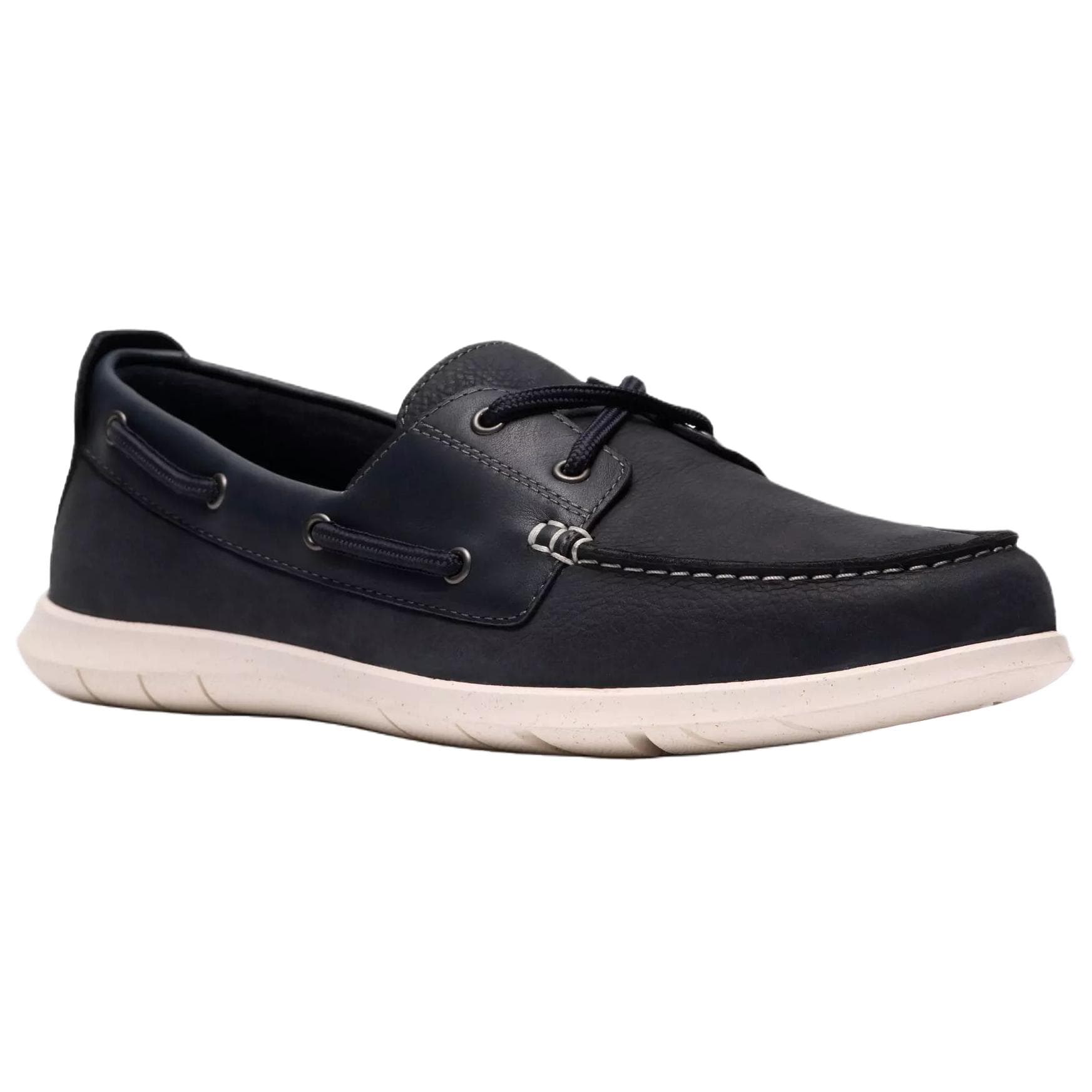 Clarks Flexway 2 Eye Бычья замша Топсайдеры Мужской Морской синий - изображение 3
