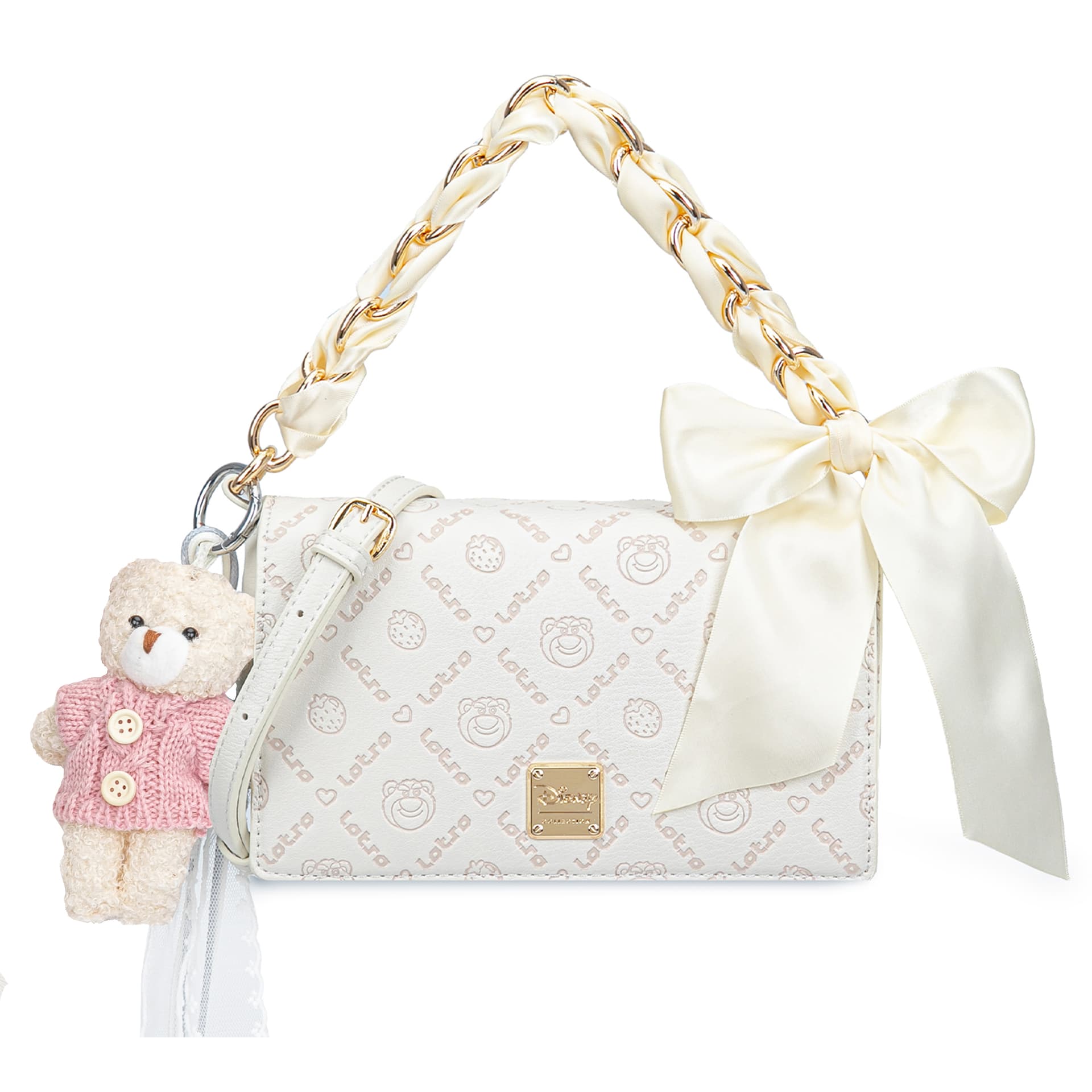 Сумка Disney Strawberry Bear Series PVC Через плечо Сумки через плечо Обычный (стандартный) Женские Экрю - изображение 1