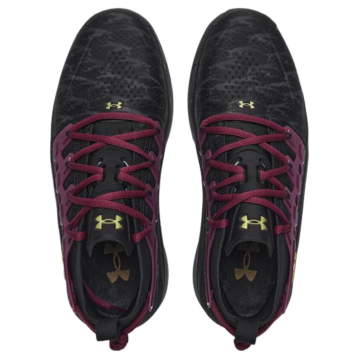 Кроссовки Under Armour Дышащий Покрытие Поддержка Отскок Повседневная Обувь Унисекс Черный Красный - изображение 4