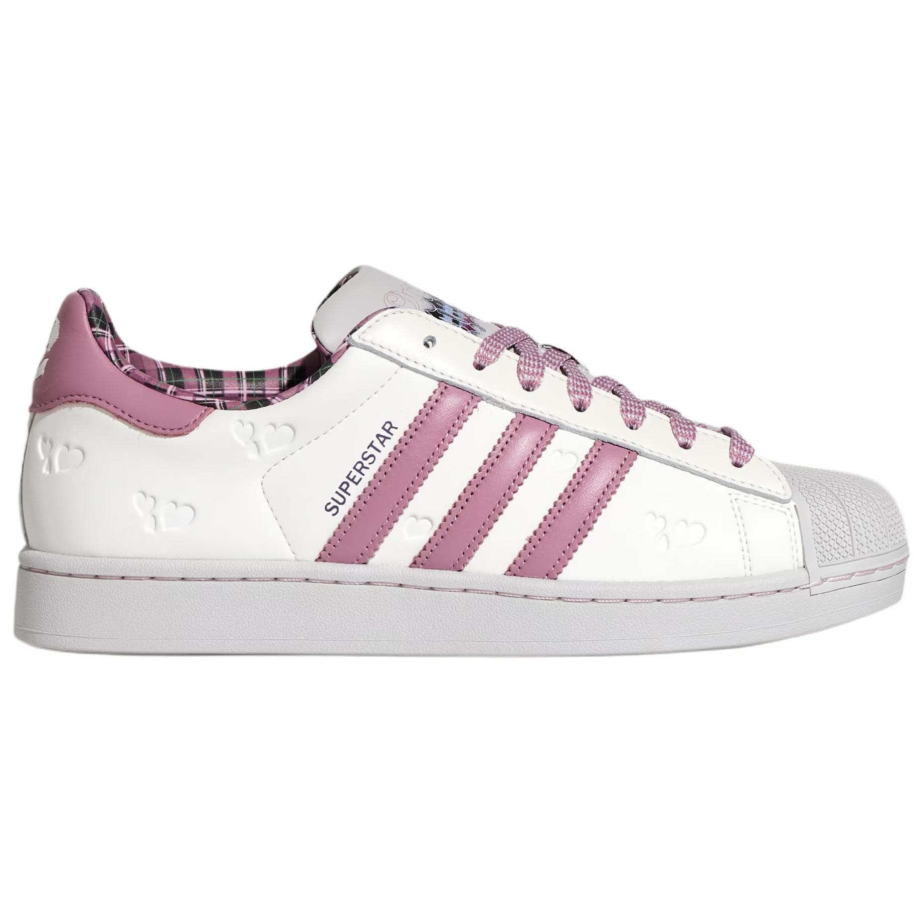 Кроссовки Adidas Originals SUPERSTAR 2 Лоу-топы Скейтборд Обувь Унисекс Белый фиолетовый - изображение 2