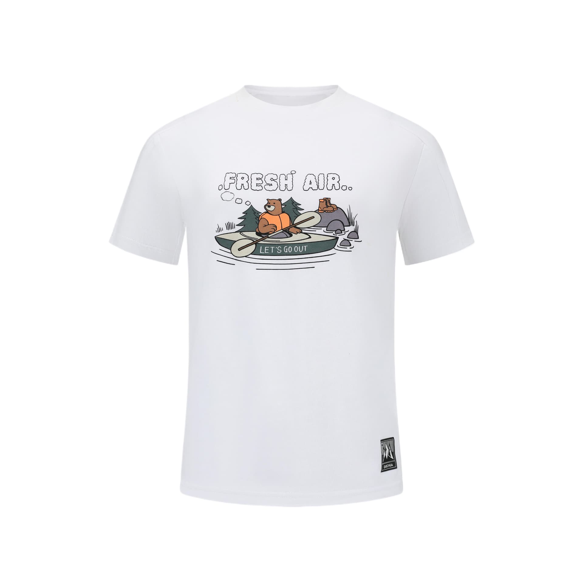 Футболка DECATHLON NH100 Снег Kids T-рубашки - изображение 1