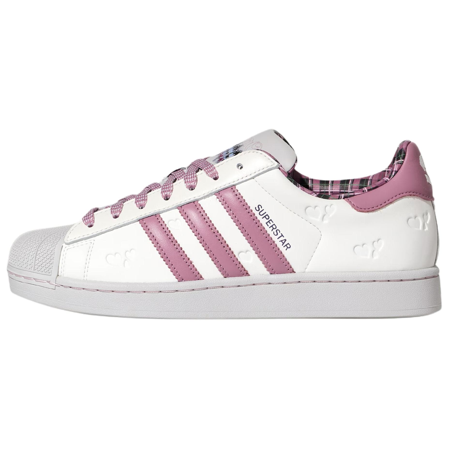 Кроссовки Adidas Originals SUPERSTAR 2 Лоу-топы Скейтборд Обувь Унисекс Белый фиолетовый - изображение 1