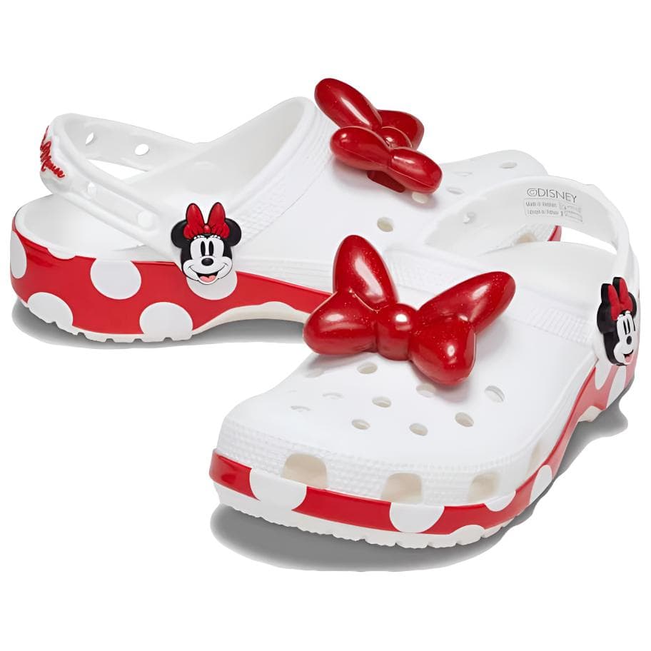 Сабо Crocs X Disney Minnie Mouse Cls Clg Сабо из резины Унисекс - изображение 3