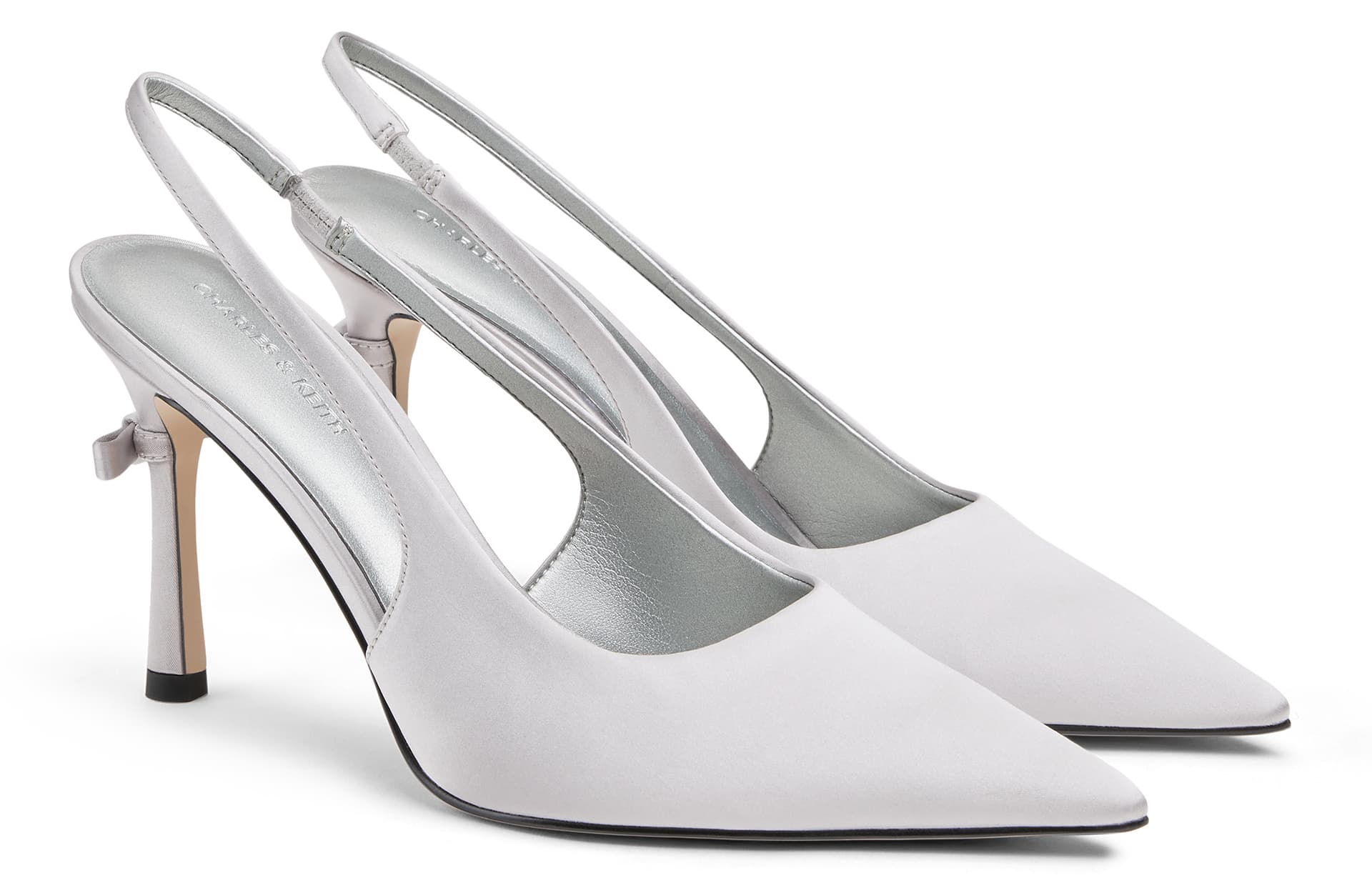 Туфли CHARLES KEITH Маленький CK Ткань Узкий каблук Высокие каблуки 9 см Женские - изображение 2