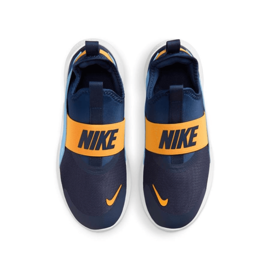 Кроссовки Nike Flex Runner 4 Low Топ Детские беговые кроссовки Темно-синий и Оранжевый Детский - изображение 3