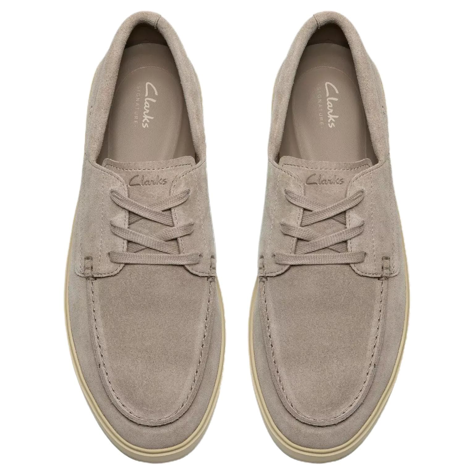Ботинки Clarks Lockford Boat Искусственная замша Повседневная обувь Мужская Серый - изображение 4