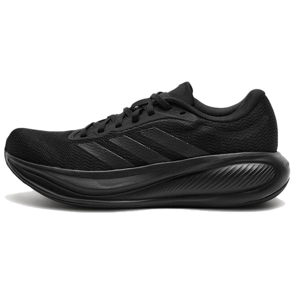 Кроссовки для бега Adidas RESPONSE RUNNER 2 Ткань Устойчивая к истиранию Дышащая Поддерживающие Беговые кроссовки Унисекс Черные - изображение 1