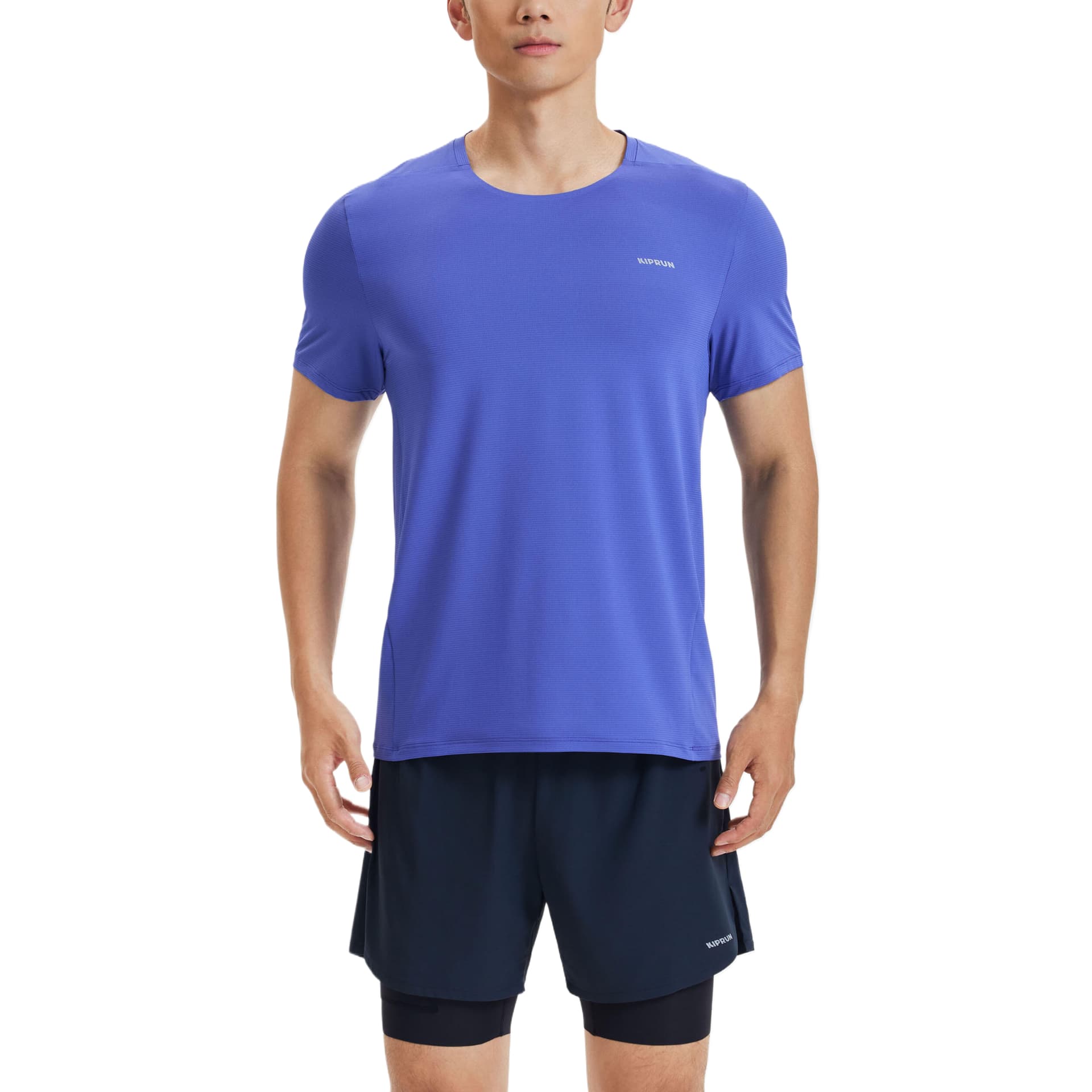 Футболка DECATHLON Синий Фиолетовый Мужская T-Рубашка - изображение 1