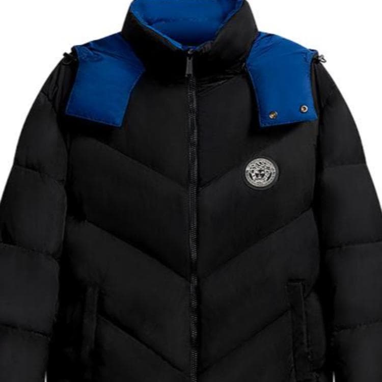 Зимняя куртка Versace Logo Puffer Jacket Black - изображение 4