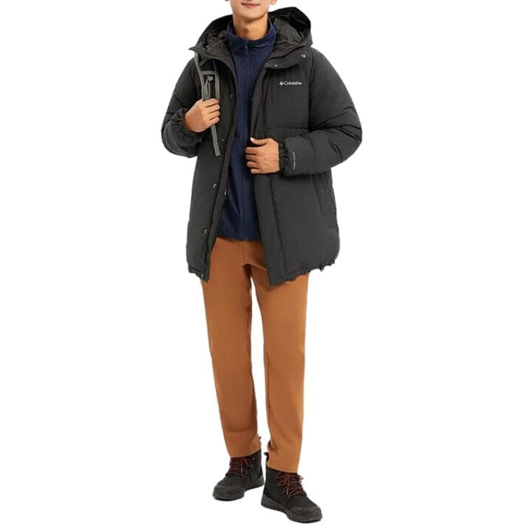 Зимняя куртка Columbia City Outdoor Collection Мужской пуховик черного цвета - изображение 6