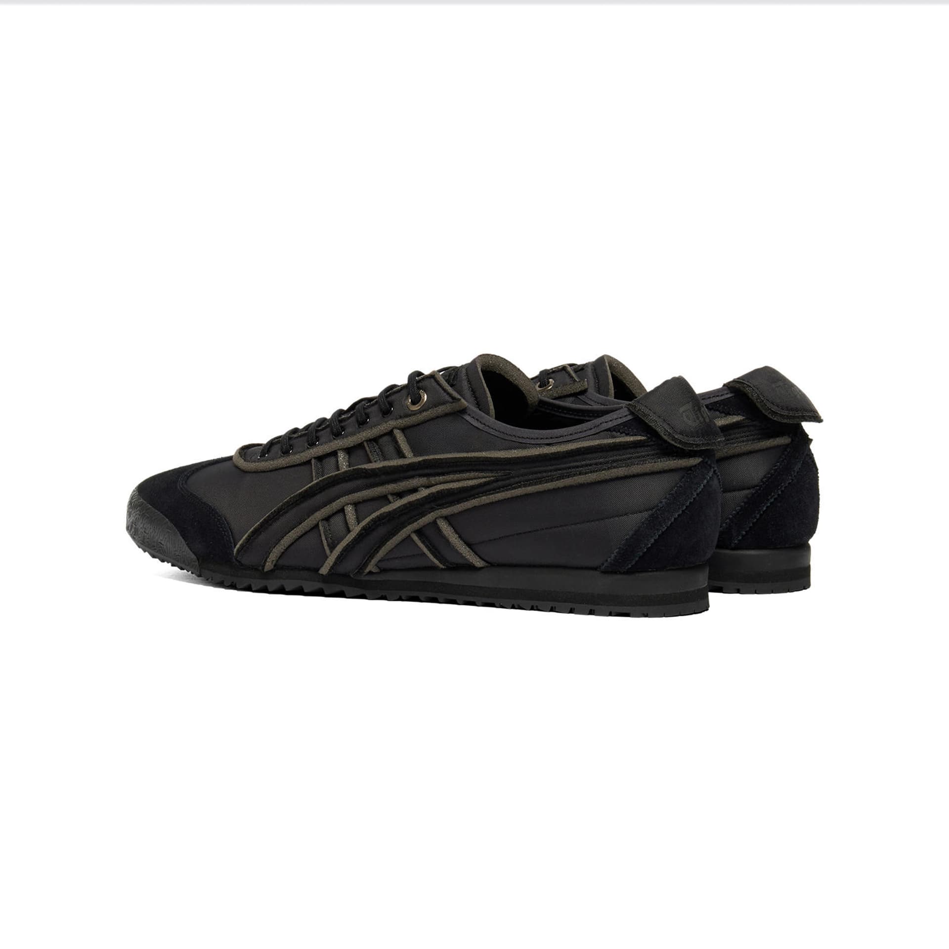 Кроссовки Onitsuka Tiger MEXICO 66 SD Ткань Повседневная Обувь Унисекс Черная - изображение 4