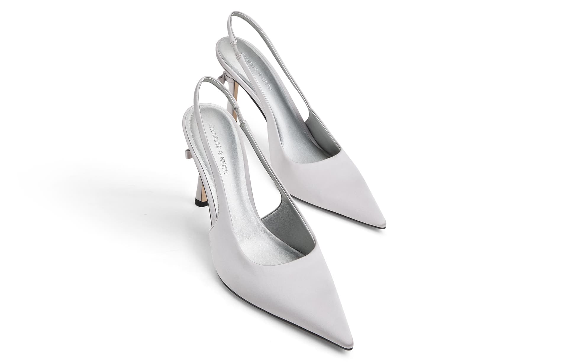 Туфли CHARLES KEITH Маленький CK Ткань Узкий каблук Высокие каблуки 9 см Женские - изображение 3