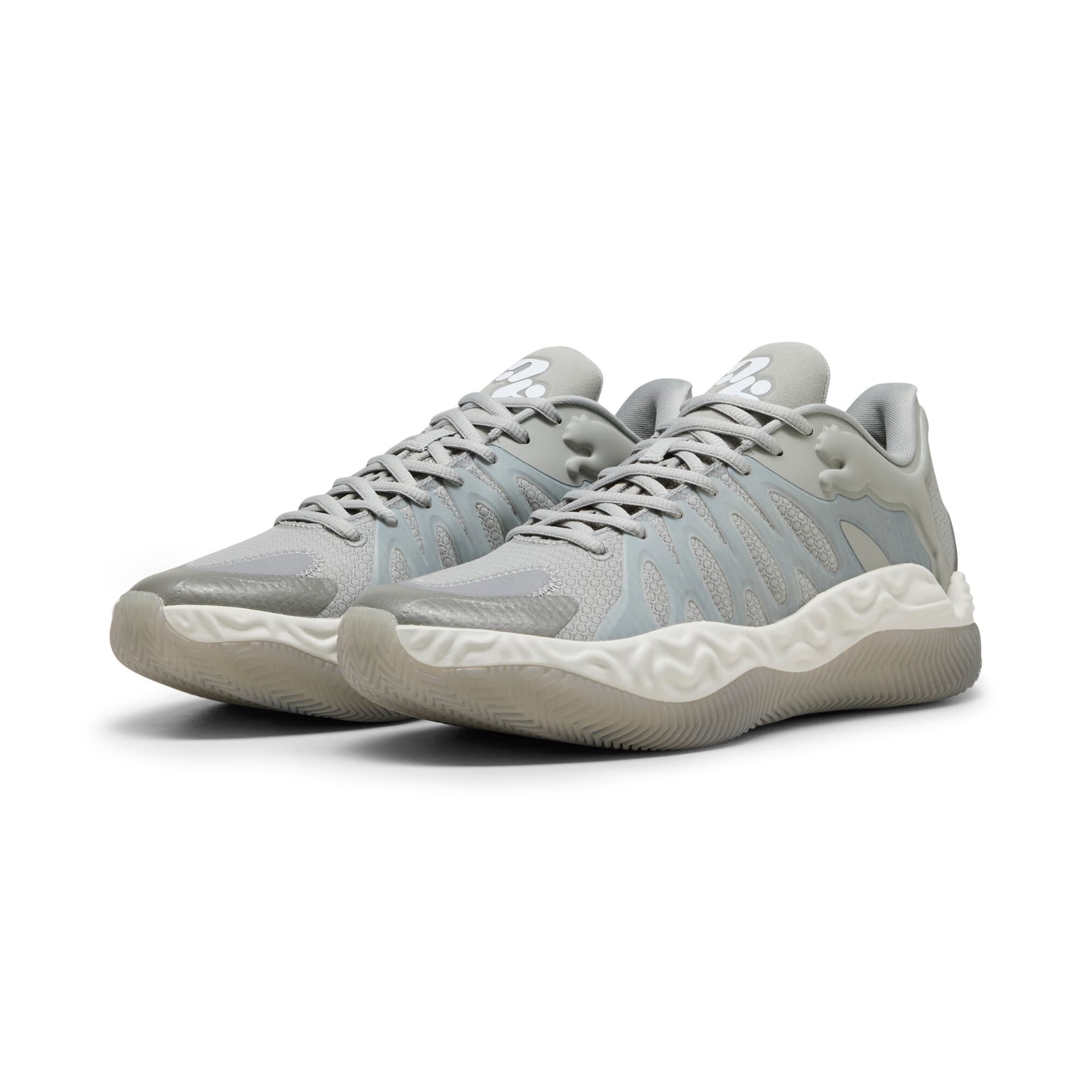 Кроссовки для баскетбола PUMA Hali 1 Противоскользящие Поддерживающие Сцепление Баскетбольные Кроссовки Унисекс Серый - изображение 3