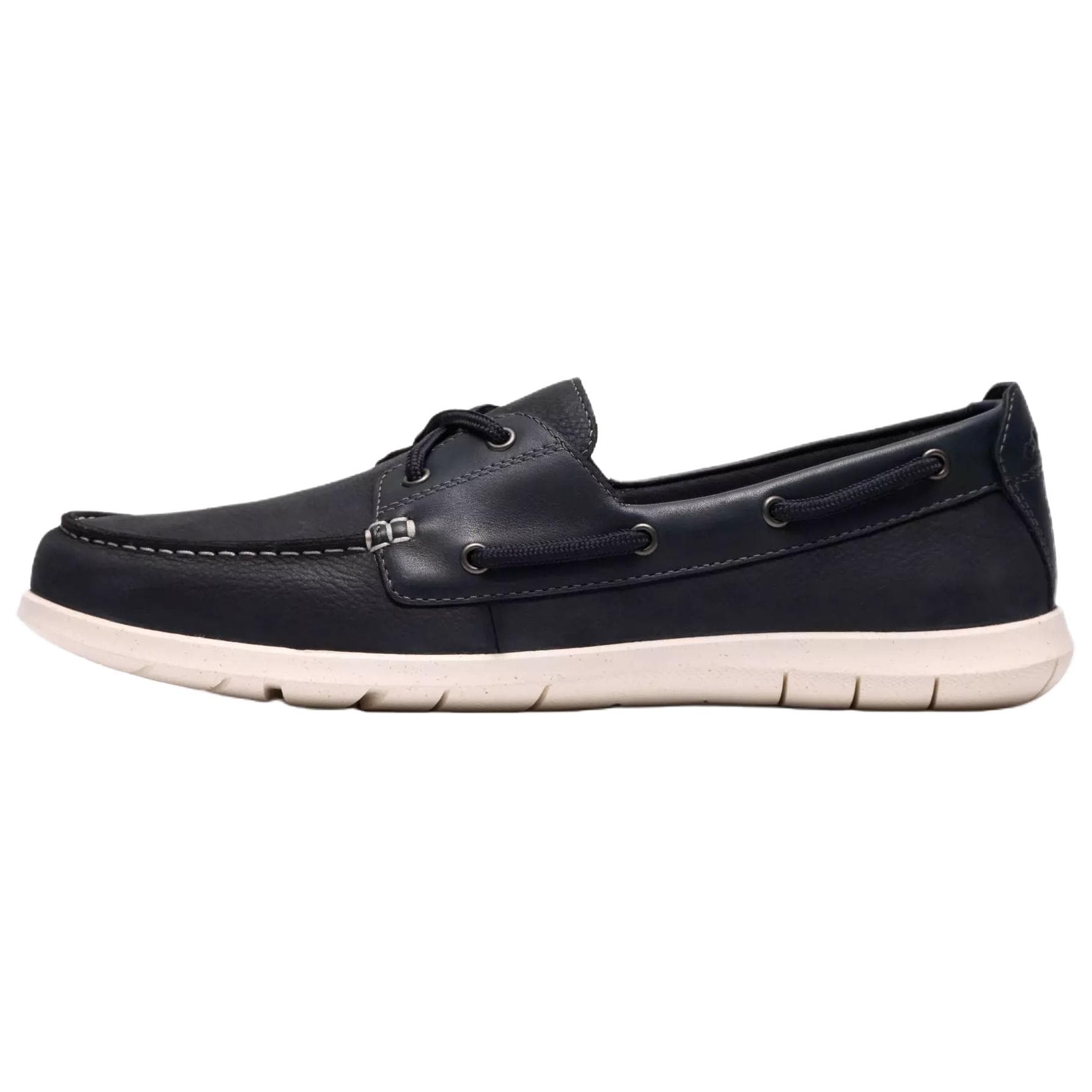 Clarks Flexway 2 Eye Бычья замша Топсайдеры Мужской Морской синий - изображение 2