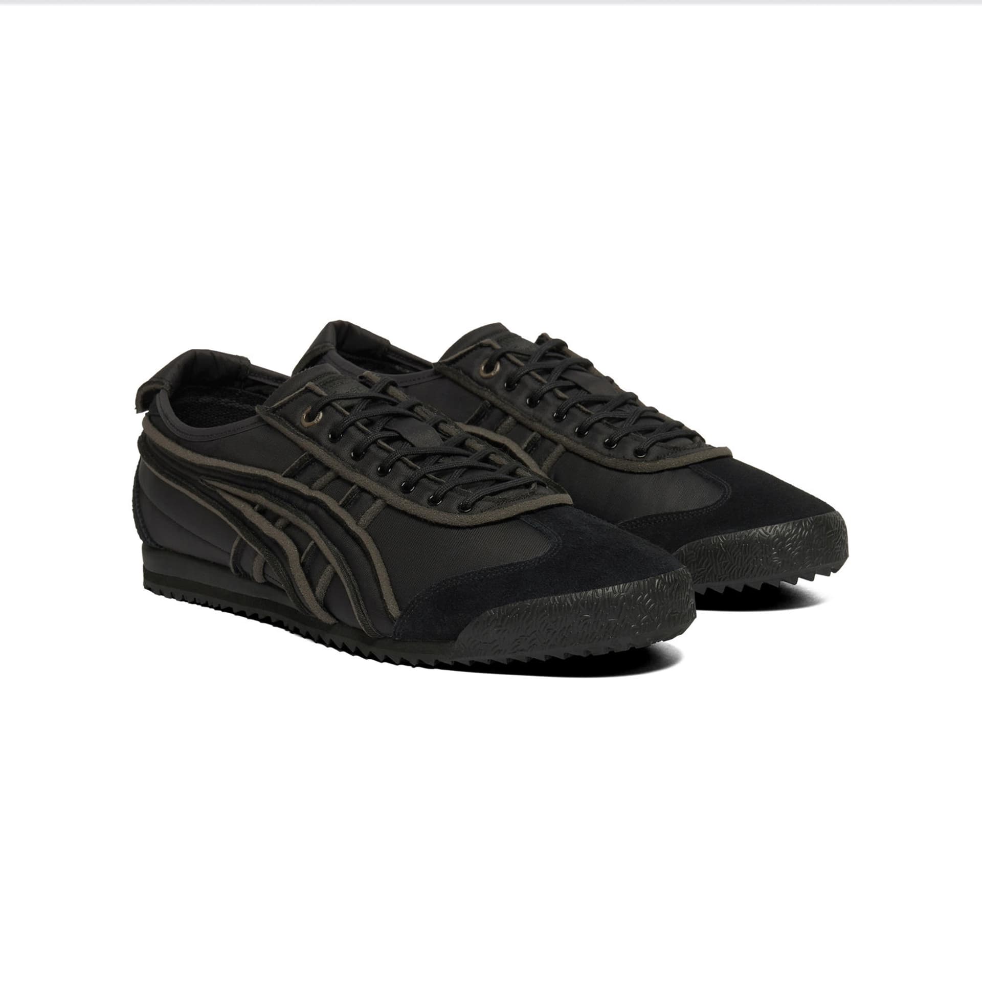 Кроссовки Onitsuka Tiger MEXICO 66 SD Ткань Повседневная Обувь Унисекс Черная - изображение 3