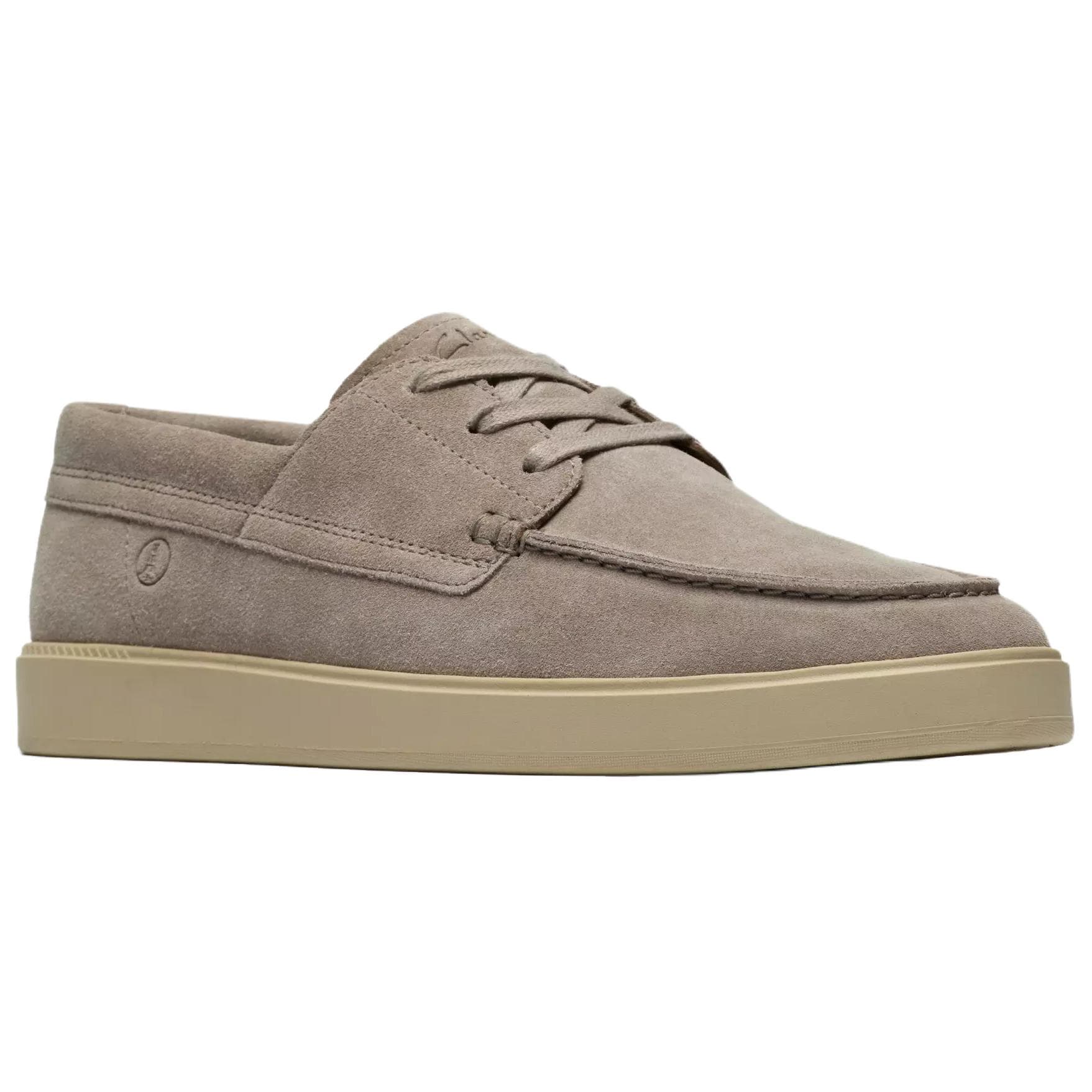Ботинки Clarks Lockford Boat Искусственная замша Повседневная обувь Мужская Серый - изображение 3